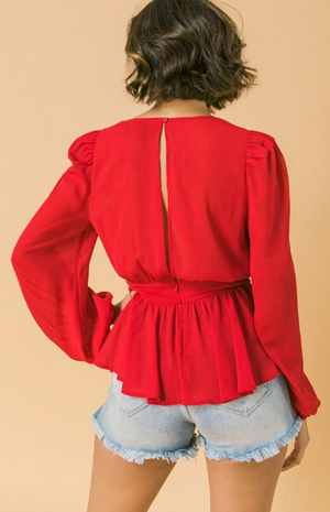Darci Top- Red