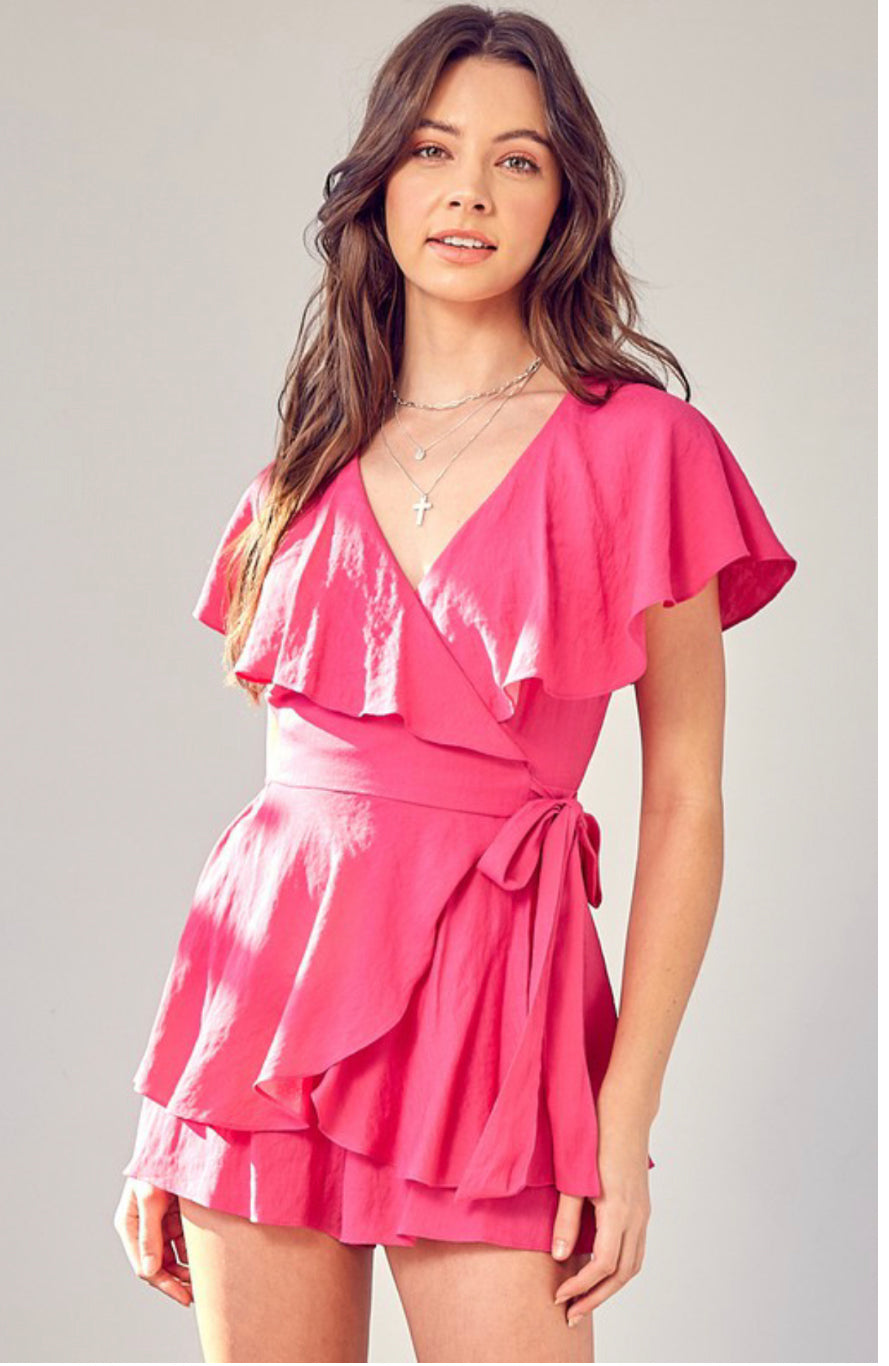 Meant to Be Romper- Pink