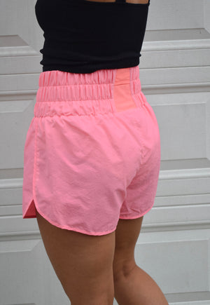 The Achieve More Shorts- Light Pink