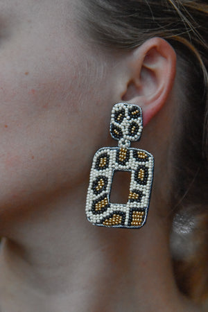 Cheetah Statement Earrings