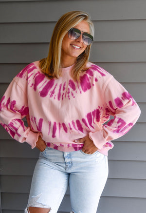 The Andy Sweatshirt - Pink Multi